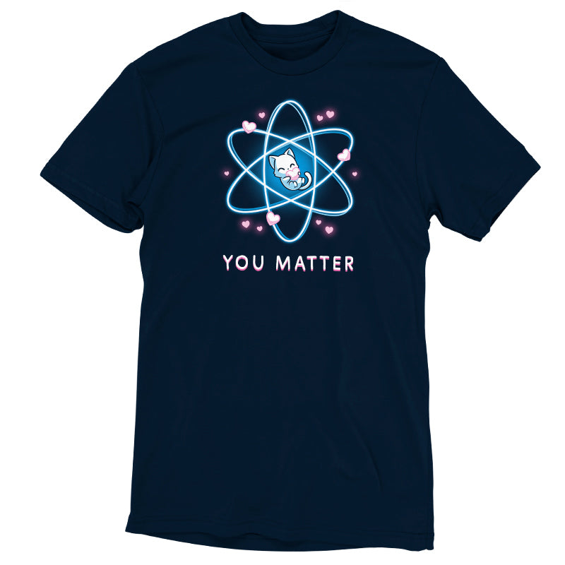 A navy blue You Matter t-shirt by TeeTurtle.