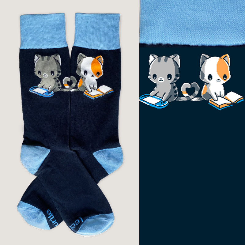 Wear with pride a pair of TeeTurtle Let's Be Alone Together Socks.