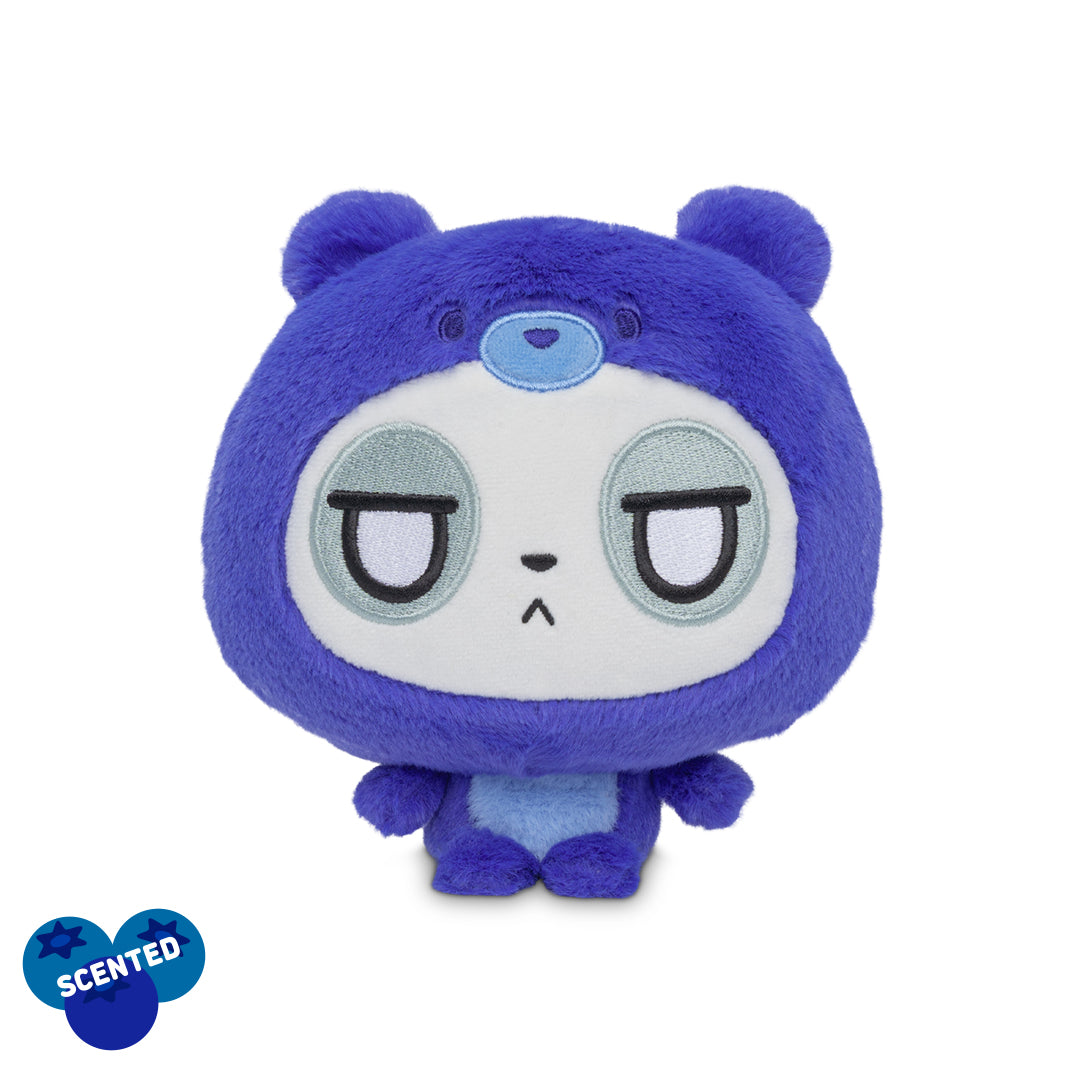 Cloudheads: 5" Blueberry Cake-Scented Panda (Muffin) with blueberry cake-scented badge