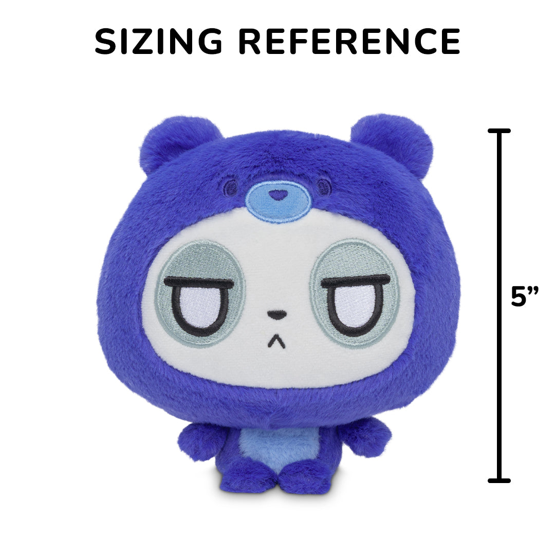 Cloudheads: 5" Blueberry Cake-Scented Panda (Muffin) with a sizing reference of 5 inches