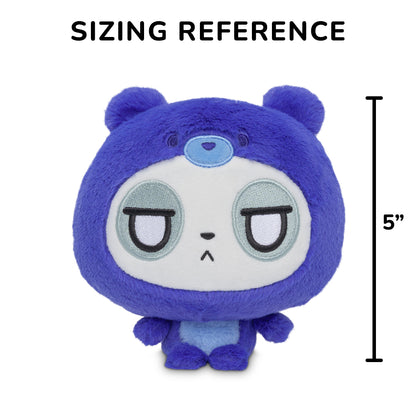 Cloudheads: 5" Blueberry Cake-Scented Panda (Muffin) with a sizing reference of 5 inches