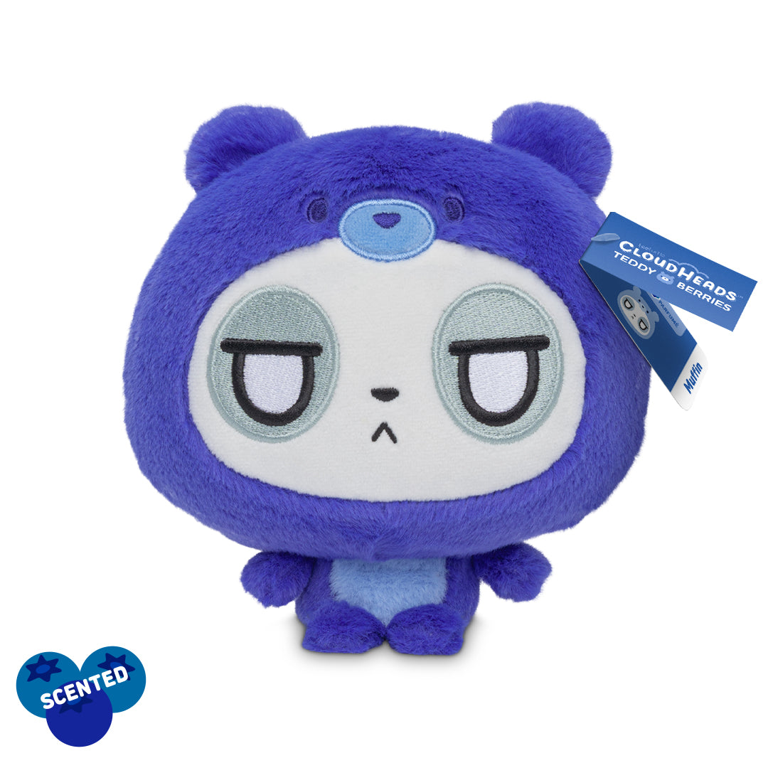 Cloudheads: 5" Blueberry Cake-Scented Panda (Muffin) with a hangtag