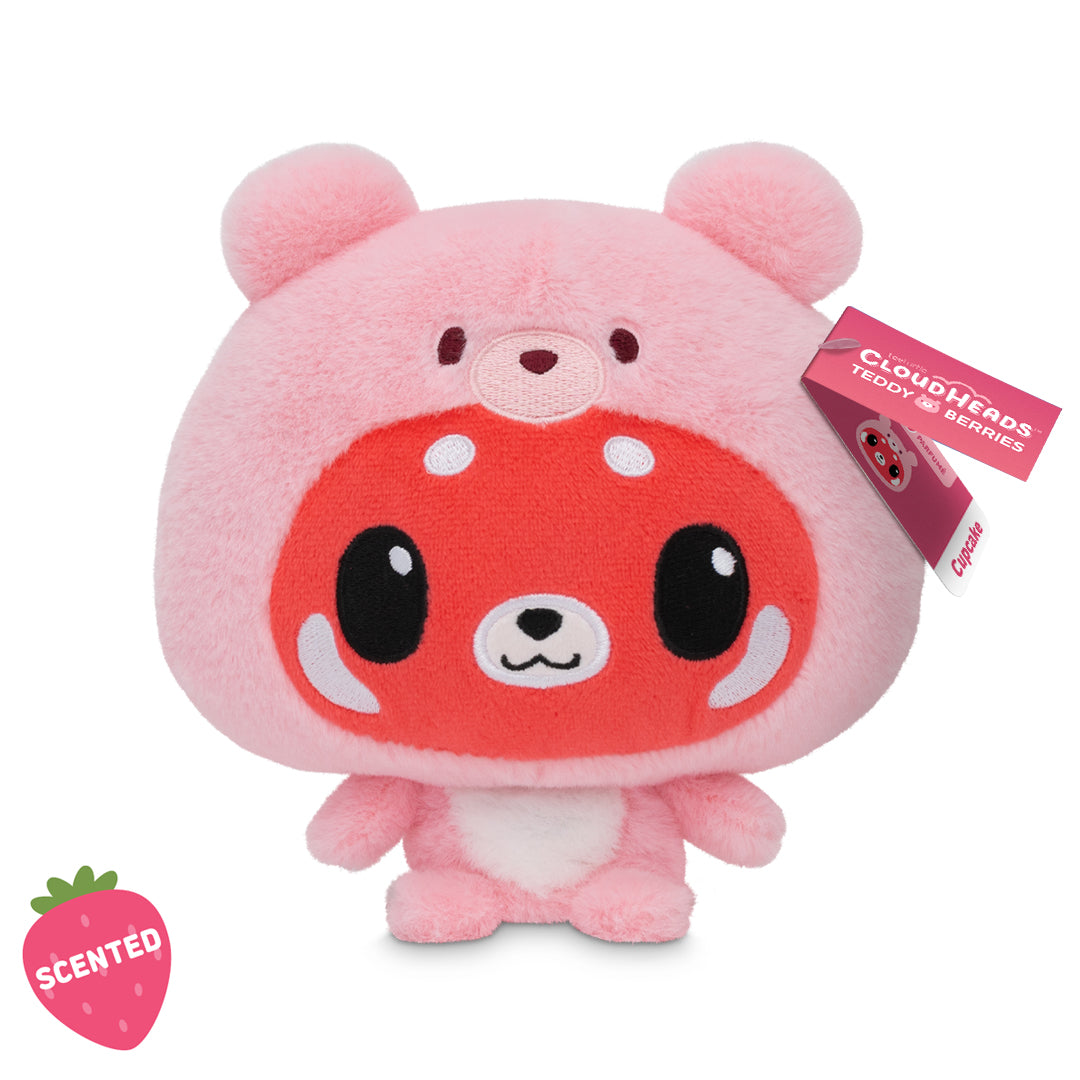 Cloudheads: 5" Strawberry Cake-Scented Red Panda (Cupcake) with a hangtag