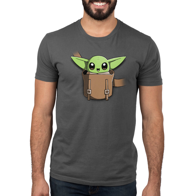 Officially licensed Star Wars The Mandalorian t-shirt featuring The Child on Your Chest.