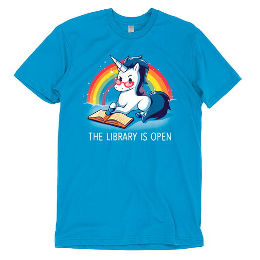 A unicorn-themed t-shirt for library lovers called 