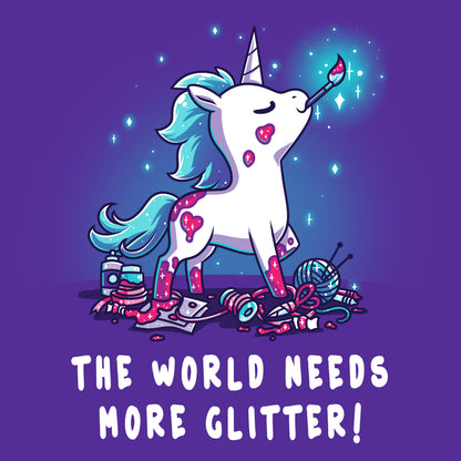 TeeTurtle needs more The World Needs More Glitter t-shirts.