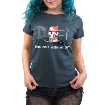 A "This Isn't Working Out" men's t-shirt for a non-workout situation, brought to you by TeeTurtle.