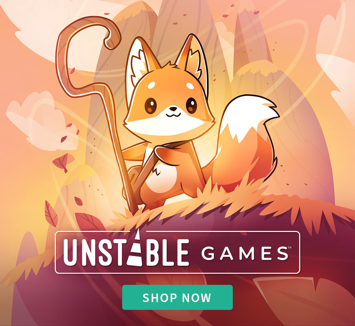 Kit Gale Graphic Unstable Games Shop Now Banner Mobile