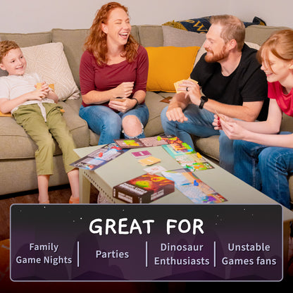 Happy Little Dinosaurs: Base Game: Great for family game nights, parties, dinosaur enthusiasts, Unstable Games fans