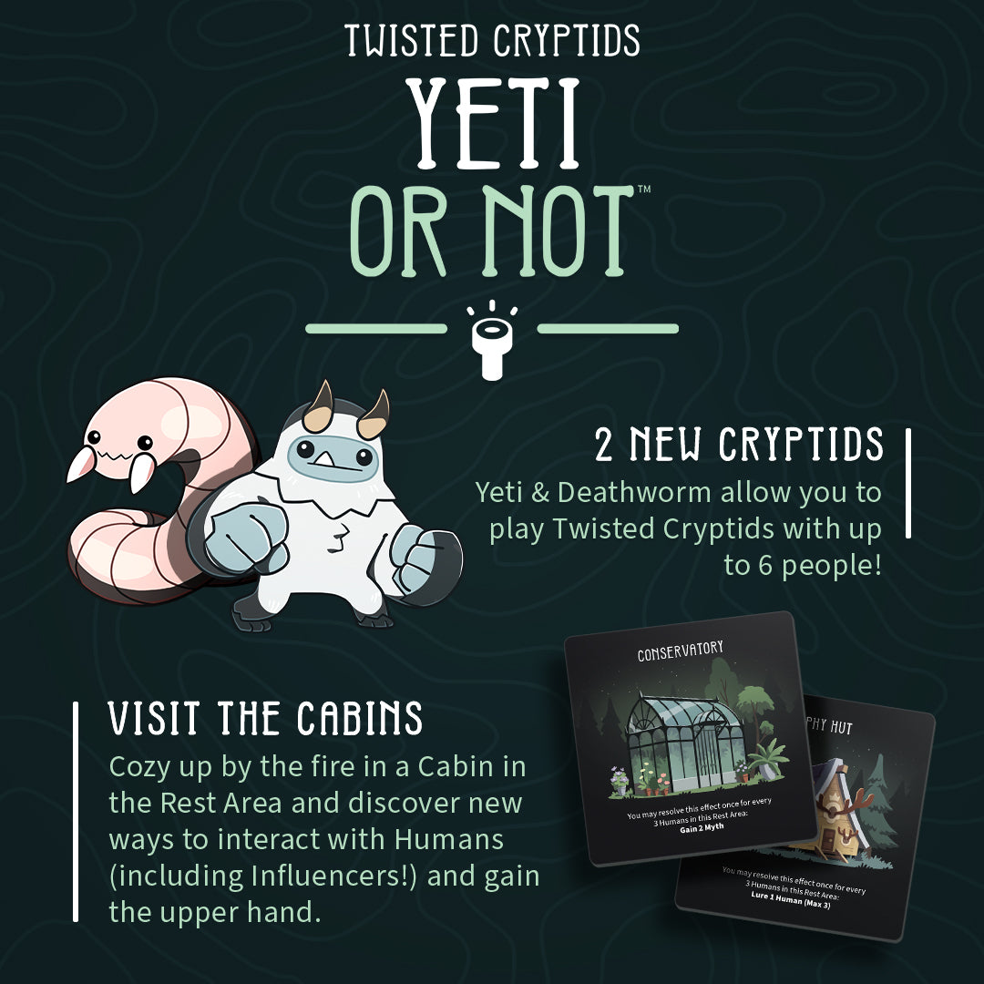 Twisted Cryptids: Yeti or Not Expansion How to Play