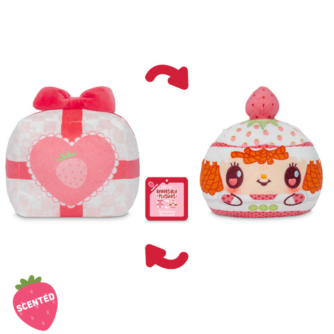 Valentine Present Strawberry Shortcake 4" Strawberry-Scented Reversible Plushie