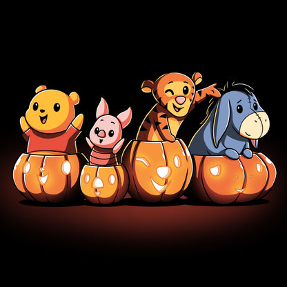 Disney officially licensed Winnie the Pooh's Pumpkin Friends Halloween HD wallpaper.
