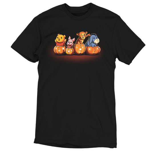 Officially licensed Pooh's Pumpkin Friends Halloween T-shirt by Winnie the Pooh.