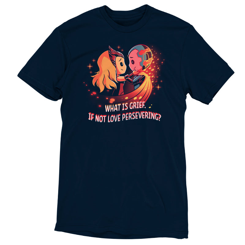 What is Love Persevering if it is not officially licensed Marvel Wanda and Vision unisex t-shirt.
