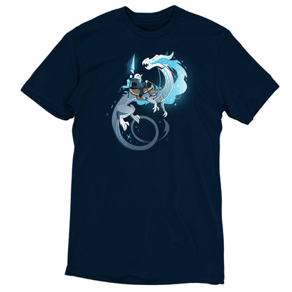A Winter Knight t-shirt with a dragon on it by TeeTurtle.
