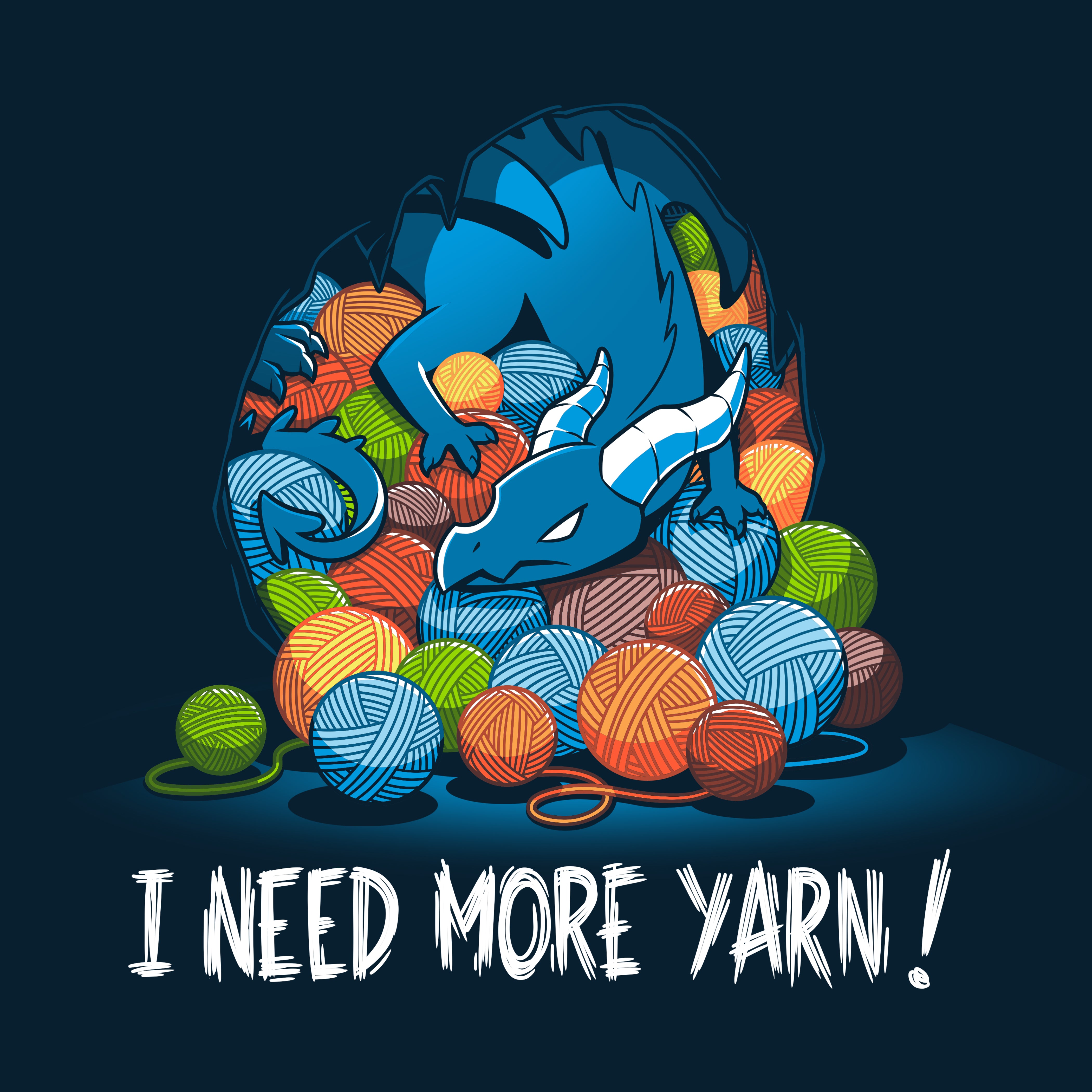 Premium Cotton T-shirt - I need more Yarn Hoarder sweaapparel from TeeTurtle.