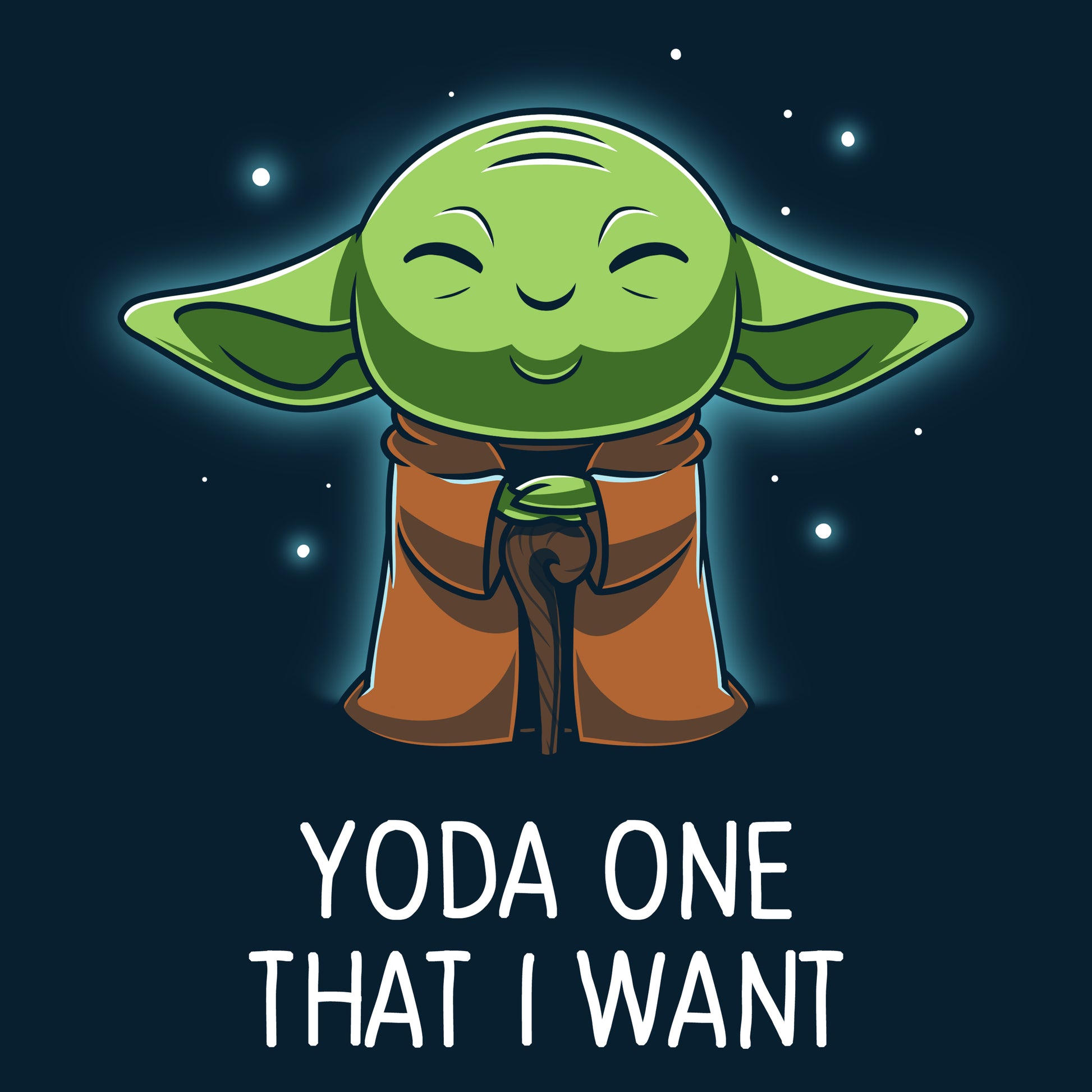 Star Wars-inspired T-shirt featuring Yoda One That I Want by Star Wars.