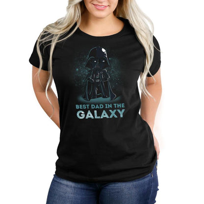 Best Best Dad in the Galaxy Star Wars merchandise women's t-shirt.