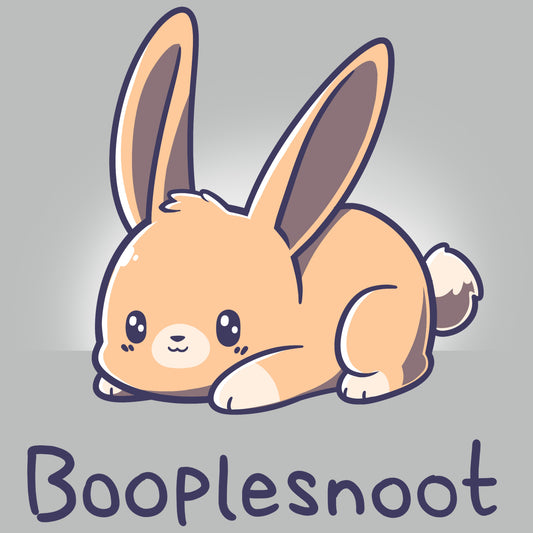 Premium Cotton T-shirt_TeeTurtle Booplesnoot silver gray t-shirt featuring a cute little bunny just being cute.