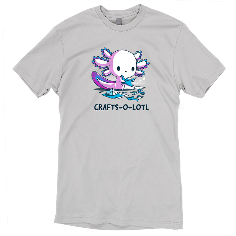 A Crafts-o-lotl t-shirt for crafting enthusiasts with "TeeTurtle" printed on it.
