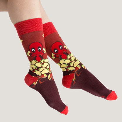 A pair of Marvel - Deadpool/X-Men socks.