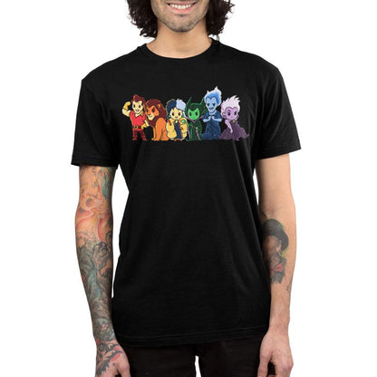A Disney Officially Licensed Disney Villains t-shirt with cartoon characters.