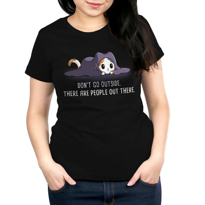 TeeTurtle's "Don't Go Outside" women's t-shirt for casual comfort.