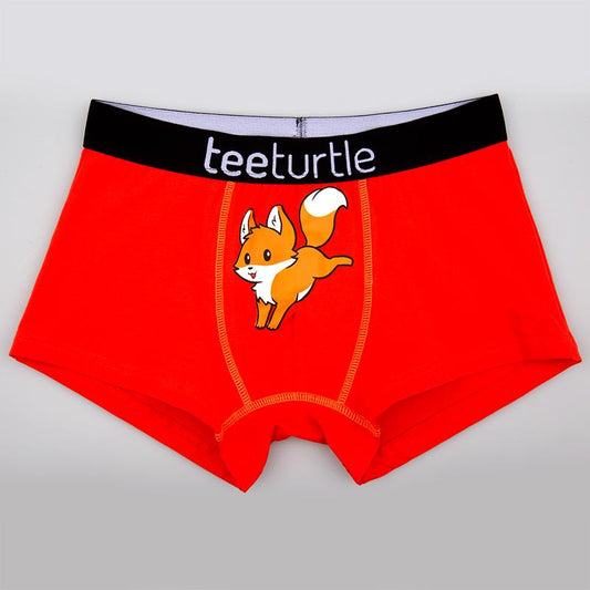 A comfortable Foxy Underwear boxer brief with a TeeTurtle twist.