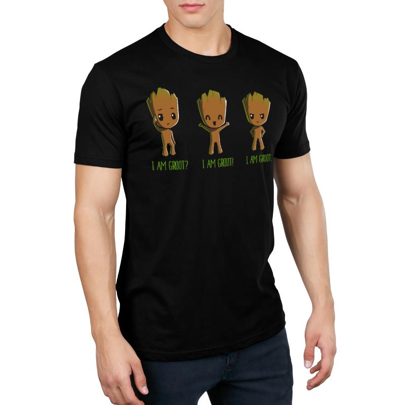 A licensed Marvel Groot T-shirt made of soft ringspun cotton.