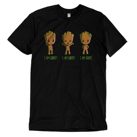 An officially licensed I Am Groot T-shirt by Marvel.