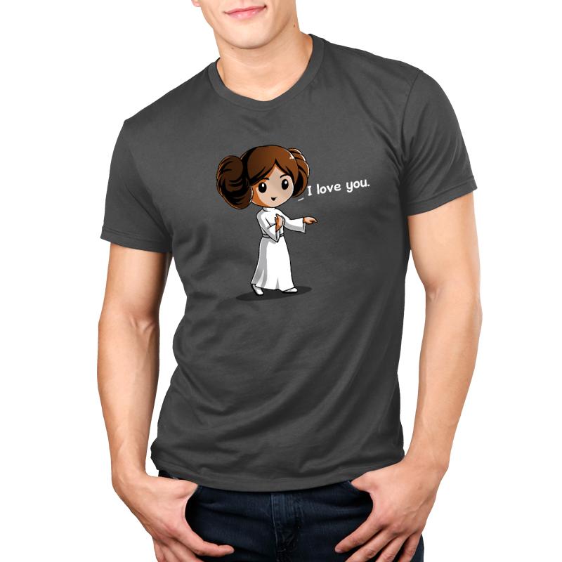 A "I Love You..." T-shirt with a licensed Star Wars image.