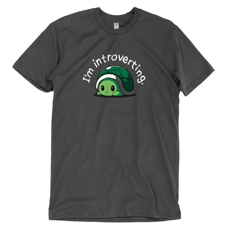 An I'm Introverting t-shirt by TeeTurtle.