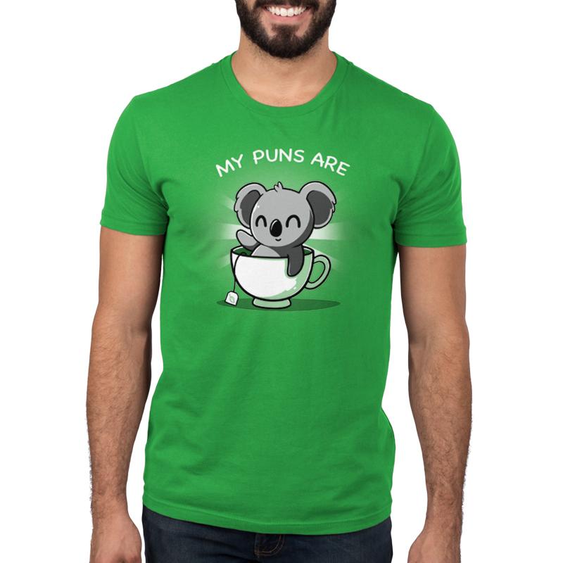 Koala Tea Puns t-shirt by TeeTurtle.