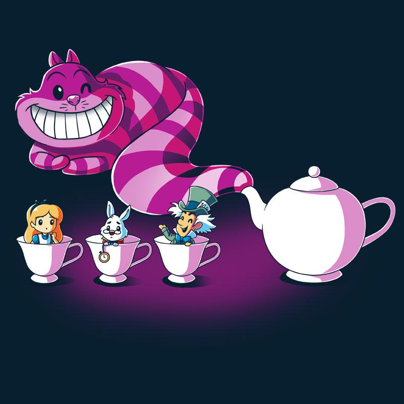 Officially Licensed Disney Alice In Wonderland Men's T-shirt featuring the Mad Tea Party.