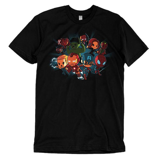 Marvel Avengers shirt featuring officially licensed characters on super soft ringspun cotton.