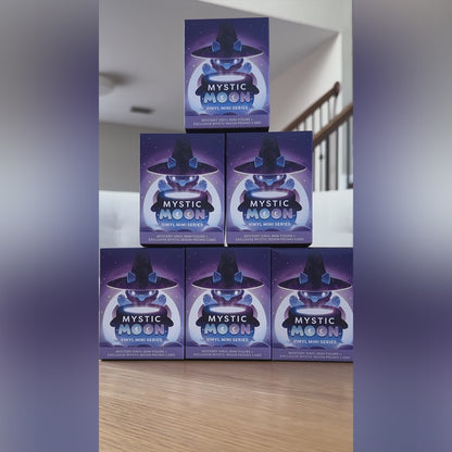 Mystic Moon Vinyl Blind Box unboxing video showing the packaging, vinyl figures and holo cards