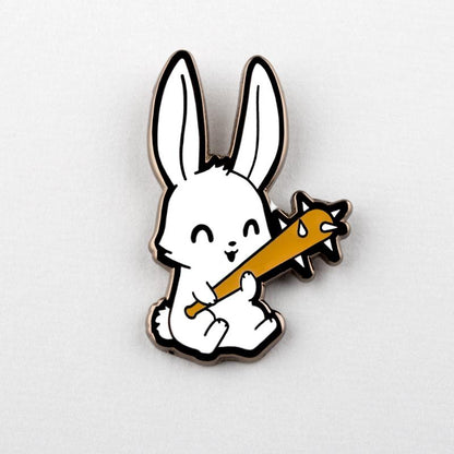 A Savage Bunny Pin by TeeTurtle.